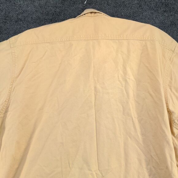 Carhartt Rugged Outdoor Wear Men's Button-Down Shirt Tan Large Vintage - Picture 7 of 13